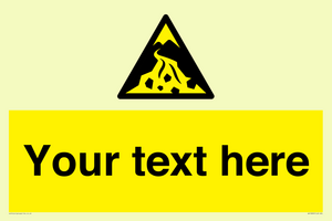 Custom Warning: Debris flow zone